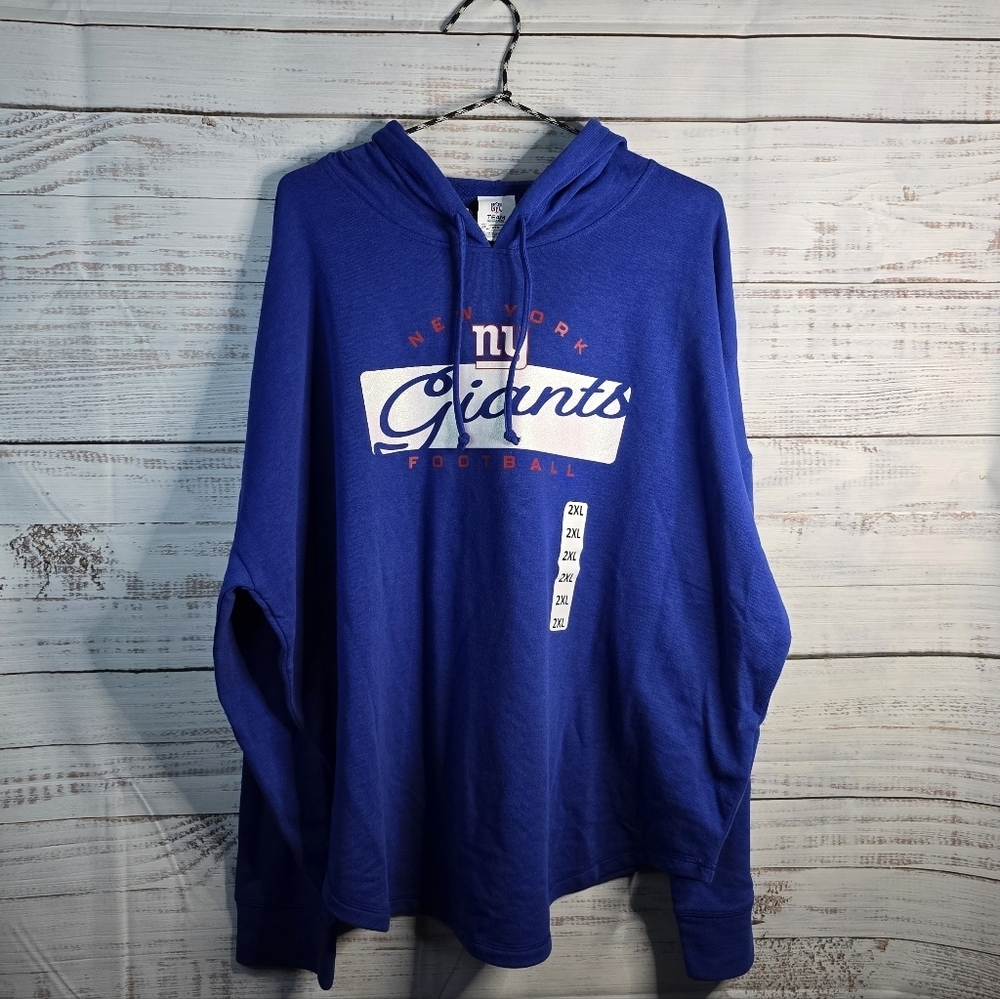 NWT NFL NY Giants Blue‎ and Red Hoodie Womens Plus Size XXL